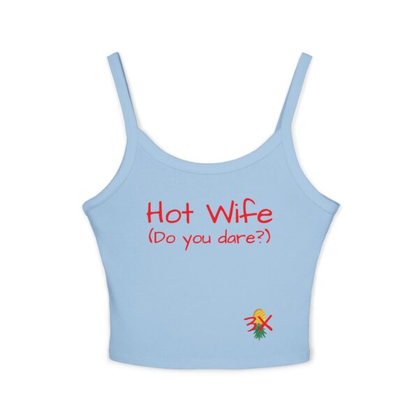 Hot Wife Spaghetti Strap Tank Top - Fun Graphic Tees for Casual Wear - Image 5