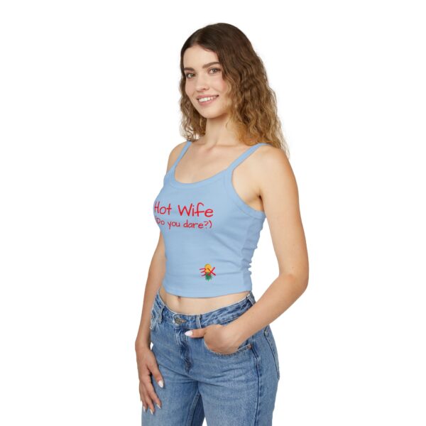Hot Wife Spaghetti Strap Tank Top - Fun Graphic Tees for Casual Wear - Image 8