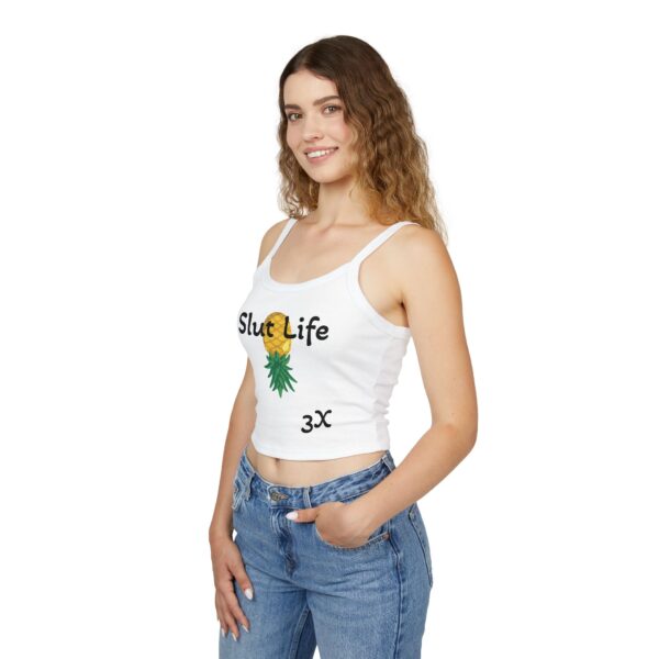 Slut Life Pineapple Women's Spaghetti Strap Tank Top - Fun Summer Casual Wear - Image 5
