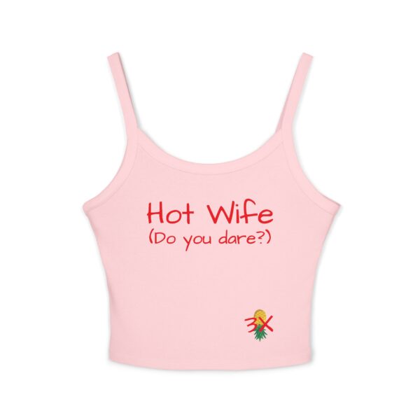 Hot Wife Spaghetti Strap Tank Top - Fun Graphic Tees for Casual Wear - Image 13