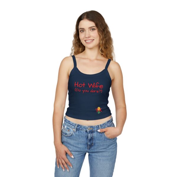 Hot Wife Spaghetti Strap Tank Top - Fun Graphic Tees for Casual Wear - Image 11